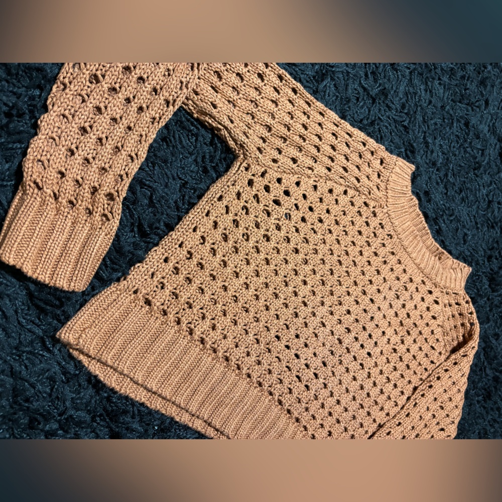 Elegant brown Knit Sweater